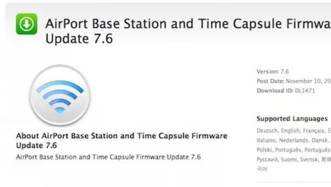 Aggiornamenti firmware per MacBook Pro e dispositivi AirPort
