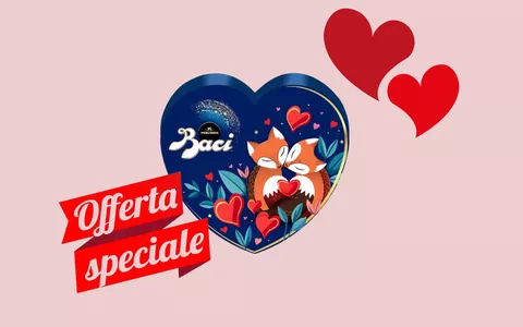 Rendi DOLCISSIMO il tuo San Valentino con il Maxi Cuore Baci Perugina a SOLI 11€
